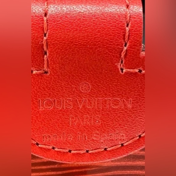 Louis Vuitton Red Translucent Epi Plage Pochette - Picture 7 of 9